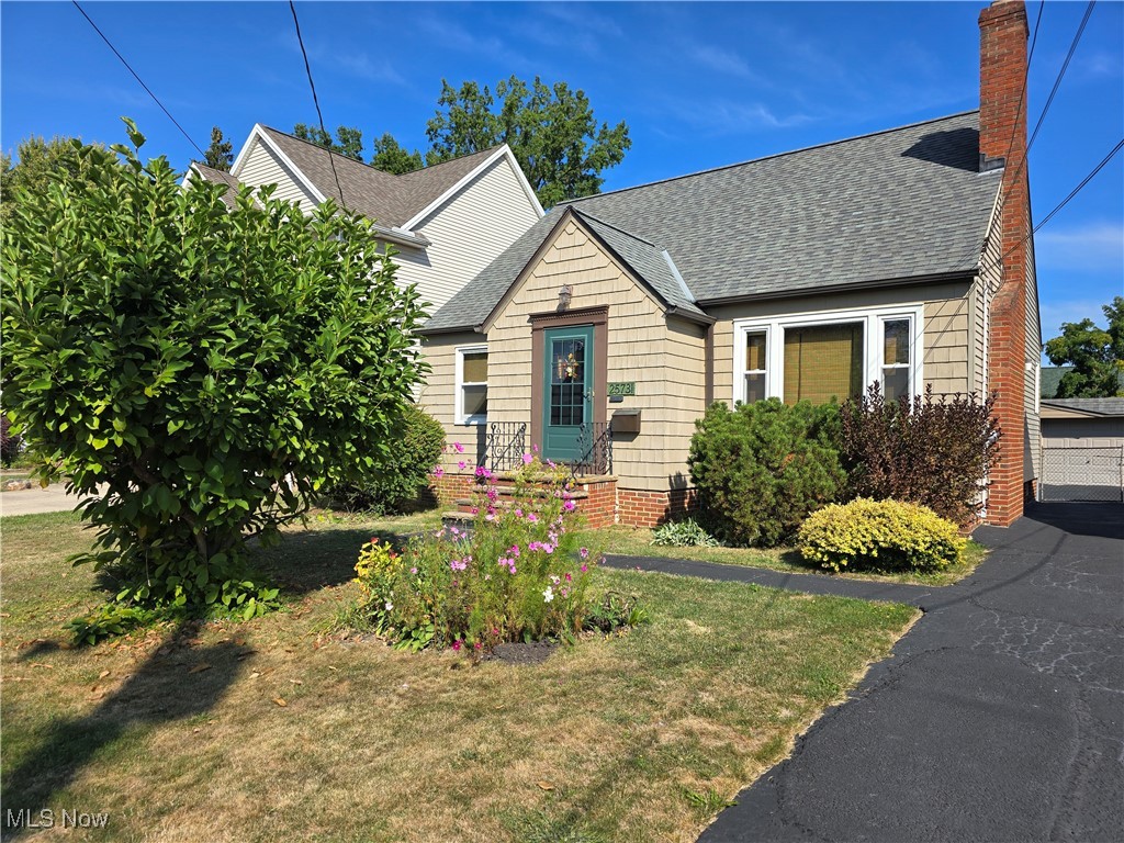 Welcome to 25731 Farringdon Ave! A charming three-bedroom, one-bath Cape Cod full of character on a beautiful tree lined Euclid street. This home showcases comfort & care at every turn. Inside, you’ll find beautiful natural hardwood floors throughout, spacious kitchen, plenty of counter space, cabinets & storage. All appliances included. The formal dining room is perfect for everyday living or entertaining, which leads to a cozy living room with natural light & center wood burning fireplace. In addition the main living area has (2) spacious bedrooms with hardwood floors, nice closet space & ceiling fans. The full bath is clean with updates & modern finishes. A large private third-floor dormer bedroom offers a cozy & private retreat with a large walk in closet, plenty of storage, built in dresser space, hardwood floors & ceiling fan. The large unfinished basement is a blank canvas with more storage space, separate laundry area, future finishing potential, glass block windows, washer & dryer. Outside, enjoy the beautifully cared for green space full of flowers & ideal for relaxing or gatherings, in addition to a two-car garage & fenced in backyard. Additional updates & amenities include central air, updated lighting, updated windows, roof (2009) & hot water tank (2019)window treatments & 1 Year Home Warranty Included!! This home has been lovingly cared for, well-maintained for over 40 years & ready for the next family to cherish! Contact your local Real Estate Agent for more information!