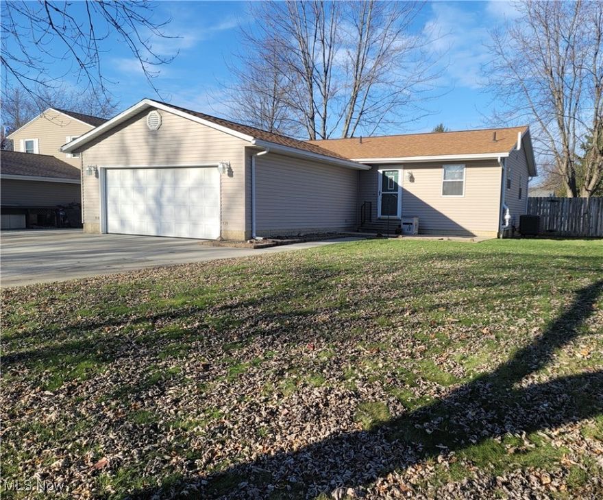 Beautiful Ranch home offering plenty of parking space and additional parking pad for all your toys! The backyard is fully fenced with privacy wood materials. There is a 2+ attached garage, and also a shed in the backyard along with a nice size patio that is partially covered and offers a porch section and plenty of space in the large yard for endless possibilities! Inside you are created either through the front patio door or through the attached garage. You are greeted with the open floor plan of the dining room that leads to either your sweet kitchen, with all appliances staying, or straight ahead to your large living room that also leads to your sliding doors to gain access to your beautiful back yard! Then, down the hall you will find a full updated bathroom, 2 guests' bedrooms with spacious closets and ceiling fans and your large master bedroom offers a ceiling fan, large closet space and a half bath!! We aren't done yet! The stairway to the full, finished basement if off the dining room and entrance from the garage. What a nice surprise! This open floor finished basement offers a large, carpeted family room area, and laminate wood areas that offer 1. A nice wet bar/entertaining area and then another large space with a generous closet that could be added entertainment space, bedroom, home office etc.! In your beautiful, finished basement you will also find a full bathroom with step in shower with updated touches and then you will reach your storage/laundry/utility room offering a washer and dryer, newly installed Radon Mitigation System, sump pumps and battery backup and nice lighting with your block windows, some with vents!!! This is a lot of home, updated in many areas and mechanicals that offers immediate occupancy and is located conveniently near shopping, restaurant's, medical facilities, Rt 480 and Rt 20!! This home is a must see to appreciate!!! Call TODAY for your private showing!