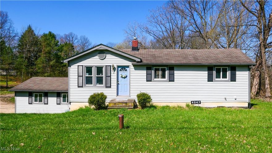 Welcome to this 3-bedroom, 2-bathroom ranch nestled on 2 acres in the picturesque Palmyra Township. This freshly painted and newly carpeted home is one of many updates done to the home, including: flooring, drywall, plumbing, electrical, interior doors, garage door, insulation and more!  The walkout basement adds functionality and flexibility to the living space. The finished basement area encompasses a laundry room, a cozy family room, a bedroom, and a bonus room with access to the 2-car attached garage and mudroom. With its tranquil location and versatile living spaces, this home presents the perfect opportunity to create your own haven.
