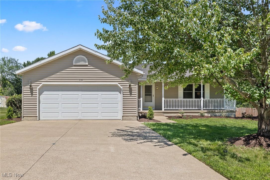 Charming ranch in Ashland City Schools! Welcome to this 3-bedroom, 2-bathroom home offering a bright living room with a gas log fireplace, an open kitchen with a large island and dining area and a main bedroom suite featuring a beautifully updated shower plus a large walk-in closet. Two guest bedrooms and a full guest bath provide space for family or visitors. The full unfinished basement with poured cement walls is perfect for storage or could be finished for more recreational space. Enjoy the covered front porch, 2-car garage, large deck for entertaining, fenced yard, and a handy shed - everything you need for comfortable living!