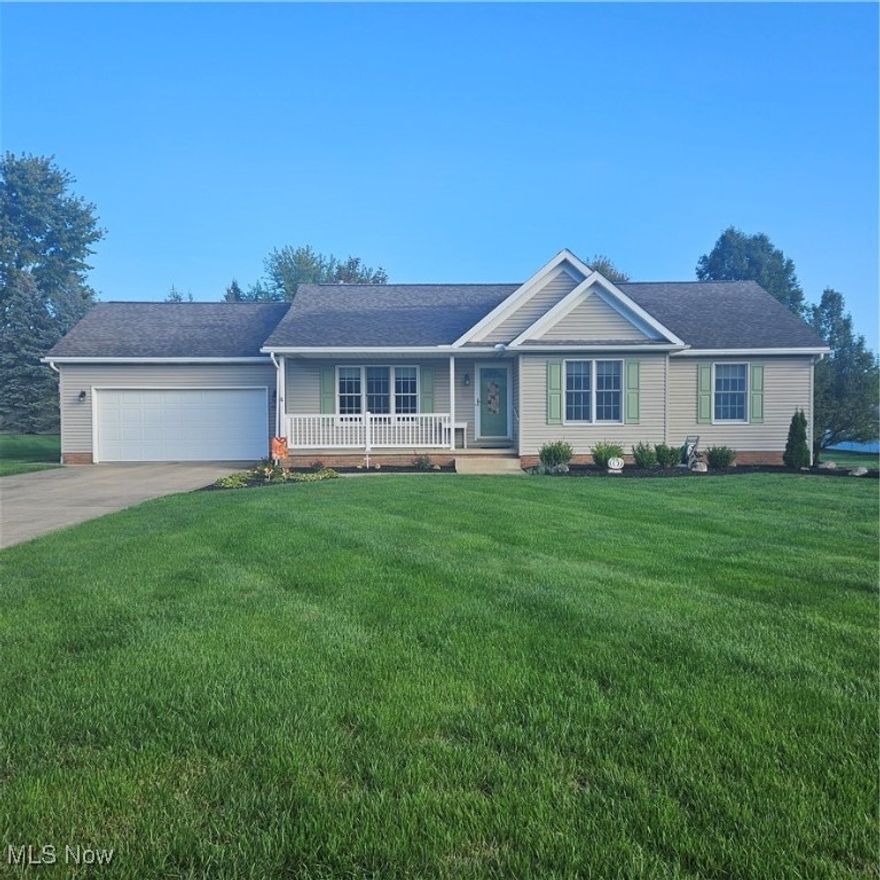 Immaculate & Well-Maintained! Move-in Ready! One Owner Ranch Home! Enjoy main-level easy living with spacious rooms in this inviting property. The kitchen has had updates over the years, and the dining room features new sliding doors which include a transferrable warranty. The gas fireplace warms the family room on chilly days and evenings. The full basement includes an extra course for added height, and is a blank slate for your creative ideas, and use for storage. One special characteristic of the 2 car garage is the ramp, which was built with bolts,  making it easy to dis-assemble. As you step onto the rear deck from the dining room, you take-in the peaceful landscaped back yard, including an additional brick patio with pergola, which extends your entertaining space for many outdoor gatherings. A shed in the backyard simplifies the storing your lawn equipment and outdoor items. See this property soon!