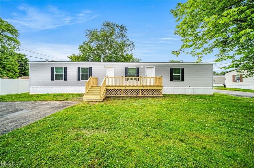 Elevated Lifestyle & Location Brand new and beautifully built, this 3-bedroom, 2-bath home in Madison Estates is the perfect place to call home! With a major park overhaul in the past year, the new owner has breathed fresh life into the neighborhood, bringing in new homes, a renewed sense of pride, and a focus on quality living. You'll love being just minutes from Ohio's best wineries, golf courses, and the shores of Lake Erie. If you're looking for modern, affordable living in a park that's going places - this is it!