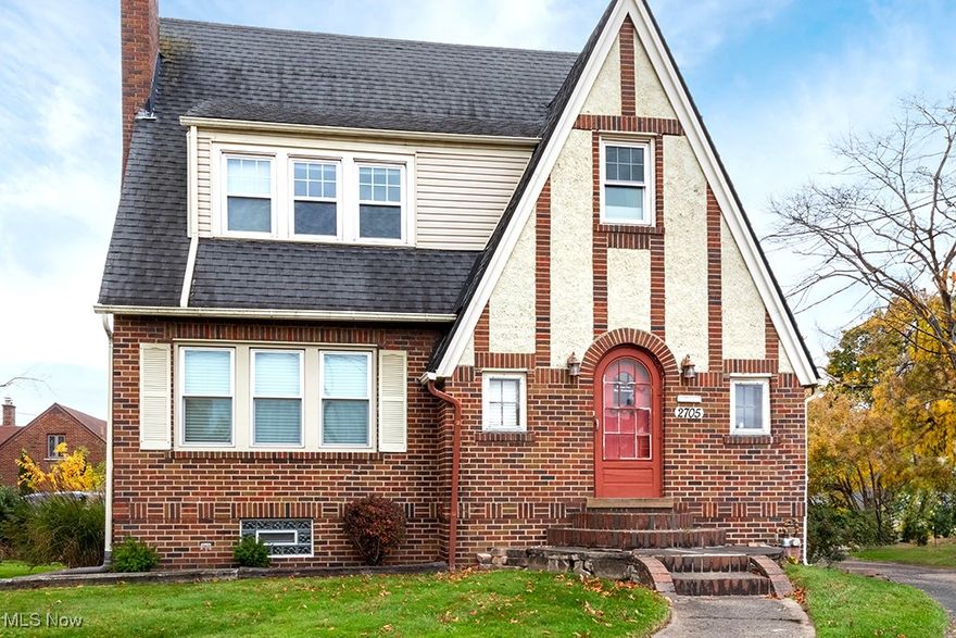 Beautiful Tudor commercial building on Cleveland Ave. This was a home converted so it has a kitchen, 3 bedrooms, 2bathrooms, living room, formal dining room, and a basement. It was used by a marketing business until they relocated. Walking in the front, there is beautiful hard wood floors that were refinished, a stone fireplace mantle with shelves, and 2sets of French doors. It has modern lighting, a stove, fridge, and microwave, lots of extra storage and many updates. Basement has a utility sink and glass block windows. This would be great for realtors, brokers, accountants, lawyers, landlords, or any other professional service business.