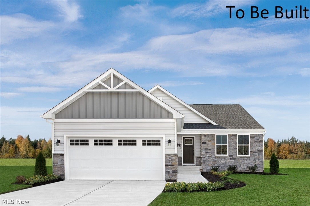 Brand new ranch with an open-concept floorplan, Laundry is just steps from owner's suite and less maintenance with lawn and snow care included. To Be Built. Photos for representation only.