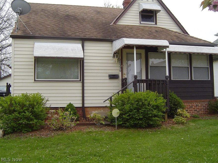 Charming move in condition Cape Cod updated and ready for you. Hardwood floors under some carpet; ceramic title in kitchen and main bath; large storage attic; second bath in basement with glass block windows with vents; Partially fenced in deep lot; detached 2 car garage with opener, new door and several electrical outlets; Patio on side of garage.