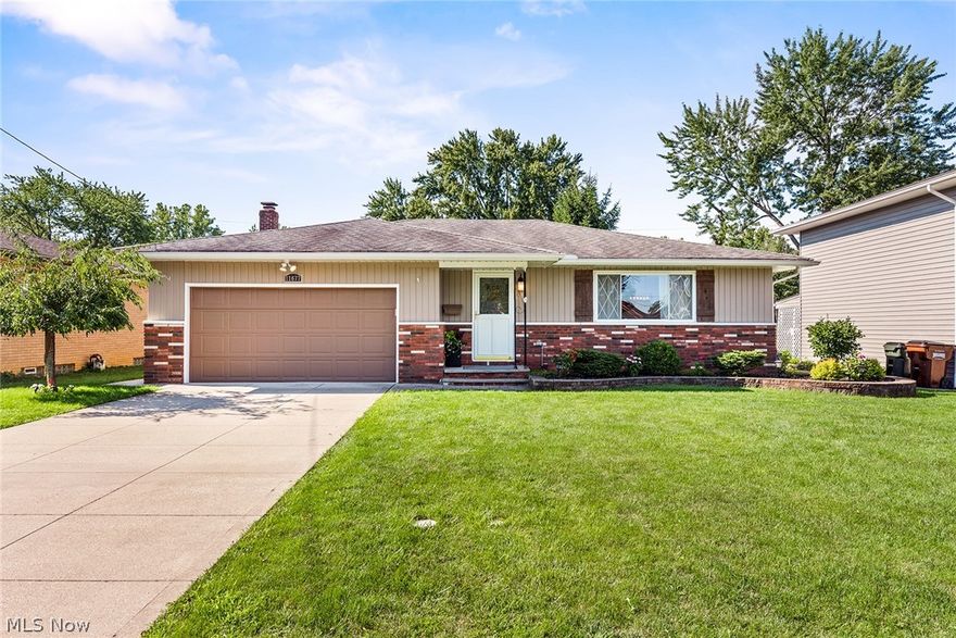 Welcome home to this lovely updated 3 bedroom 3 full bathrooms ranch in Parma! Beautiful kitchen offers an open floor plan featuring a custom kitchen with an island, beautiful granite counters, backsplash and stainless steel appliances. All new flooring throughout the home. 2 out of 3 bathrooms were completely remodeled.  There is a living room and large family room with fireplace and sliding doors leading out to the covered patio and large fenced in backyard. The seller is including all kitchen and laundry appliances along with 1 year Home Warranty from APHW. Make this your new home!