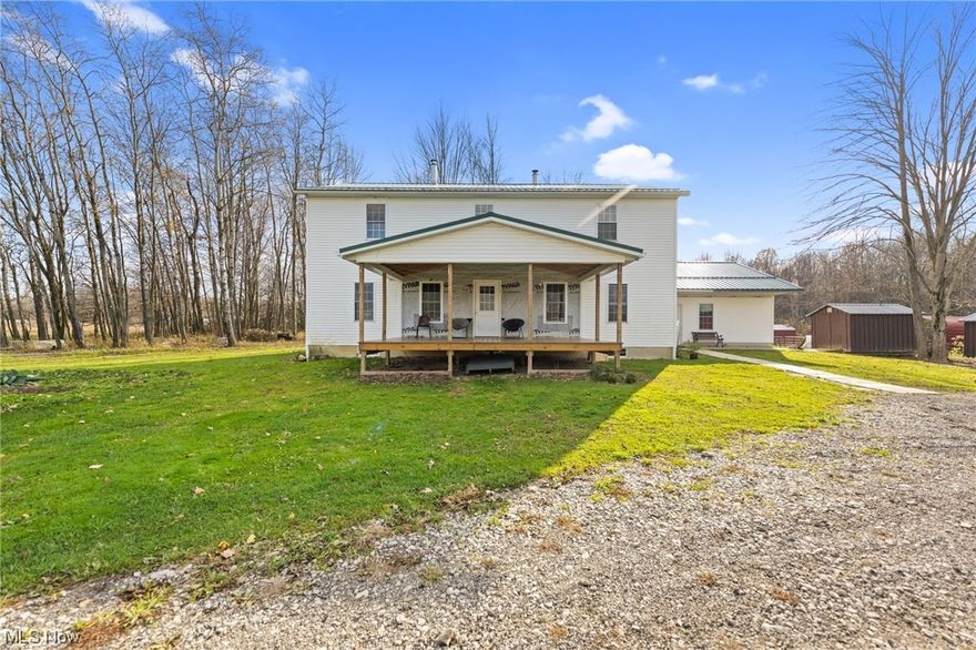 Custom built in 2019, this 4000+  square foot, colonial boasts 6 BEDROOMS!  Every bedroom has a walk in closet.  First floor master bedroom. HUGE great room and an equally impressive open concept kitchen and dining room space.  The best part.....you have the chance here to complete this home to your specifications.   Want a 2nd floor laundry?  Awesome, because a space is existing for that.  As well as a HUGE 2nd floor bathroom, First floor bath and even 3 options for a half bath. Design your kitchen too!   Front porch, a concrete patio and a back porch are here.  PLUS, an walk in "freezer" room, wood storage area and a large unfinished basement.  The original garage is currently a work shop with multiple rooms and a wood storage room also.  The 2nd floor has 3 rooms and a massive storage room.  Open it all up for a  huge entertaining space or keep it as a guest house.  The barn is lofted for hay storage, features 8- 10 stalls and 2 extra large horse stalls with water.  The rear pasture is gated and there is a side run "shed' also for your animals.  Two front pastures, also fenced.  Come on down the long, winding drive and explore this amazing opportunity for your next home, homestead or farm.   Room to roam and ride all the toys and store them.  The work still needed....no worry, ask the listing agent for REHAB loan lenders that work with USDA, FHA, VA and/or conventional buyers. 48 hour notice for showings at minimum thank you. Contact the listing agent or your agent today!