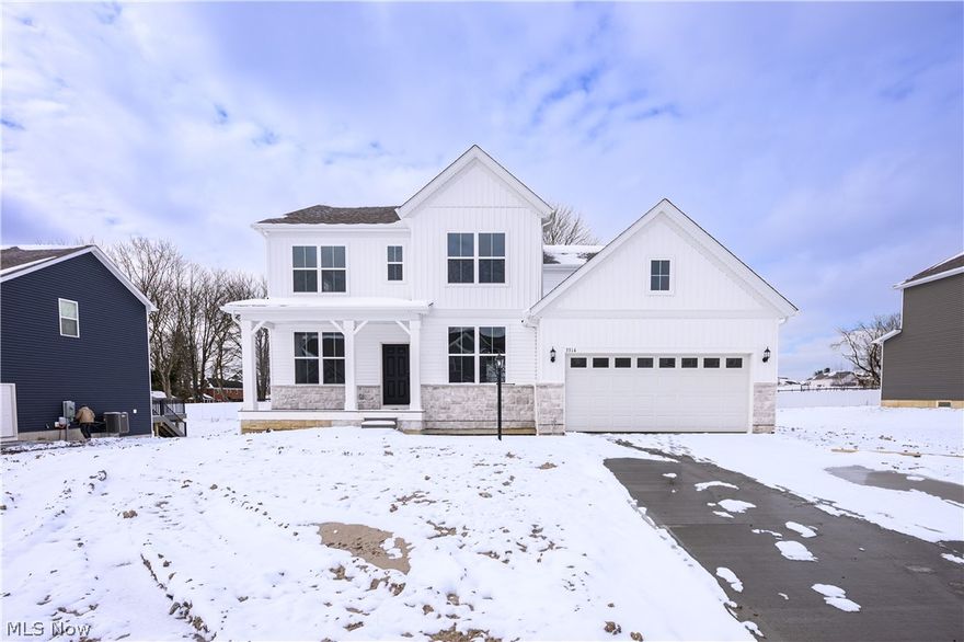 Don’t miss your chance to become part of the most exciting new development in Stow! This beautifully designed Riverton floorplan features 4-bedroom, 2.5-bathroom home is set on a private home site and will be move-in ready in early 2026. Enjoy the perfect blend of space and style with an oversized gathering room, sunroom, and a daylight basement with full-size windows—bringing in natural light and endless possibilities for future living space. The chef’s dream kitchen includes built-in appliances and modern finishes, ideal for both everyday living and entertaining. This home also features a two-car oversized garage and a sleek modern farmhouse elevation that sets it apart. Opportunities like this don’t come around often—schedule your private tour today or stop in to learn more!