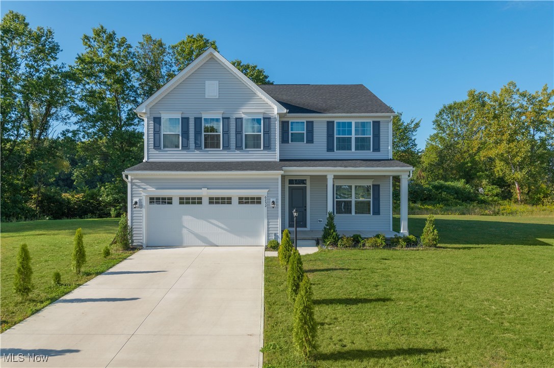 Be first or be sorry! Immediate possession! Why wait when you can turn the key and move in to this beautiful home. This spacious and stylish 2024- built colonial residence home features 4 bedrooms, 3 full baths, and nicely designed open-concept layout perfect for modern living. You are welcomed by a wonderful flex room upon entry that flows into the living area and beautifully eat-in kitchen. Stainless steel appliances, beautiful countertops and plenty of cabinet space in the kitchen—perfectly suits everyday living and standards. A stunning bedroom in the main floor with a full bath completes the first floor. The second level features with a Beautifully sized Mater bedroom and generously sized bedrooms along with huge walk-in closets that provide amble storage and a laundry room. The unfinished lower level with huge window adds even more space to this beautiful home. Outside front porch and backyard are ideal for outdoor gatherings. Additionally, this home includes Community Pool. This is a must-see, so don’t miss your chance to own this charming home—schedule your showing today!