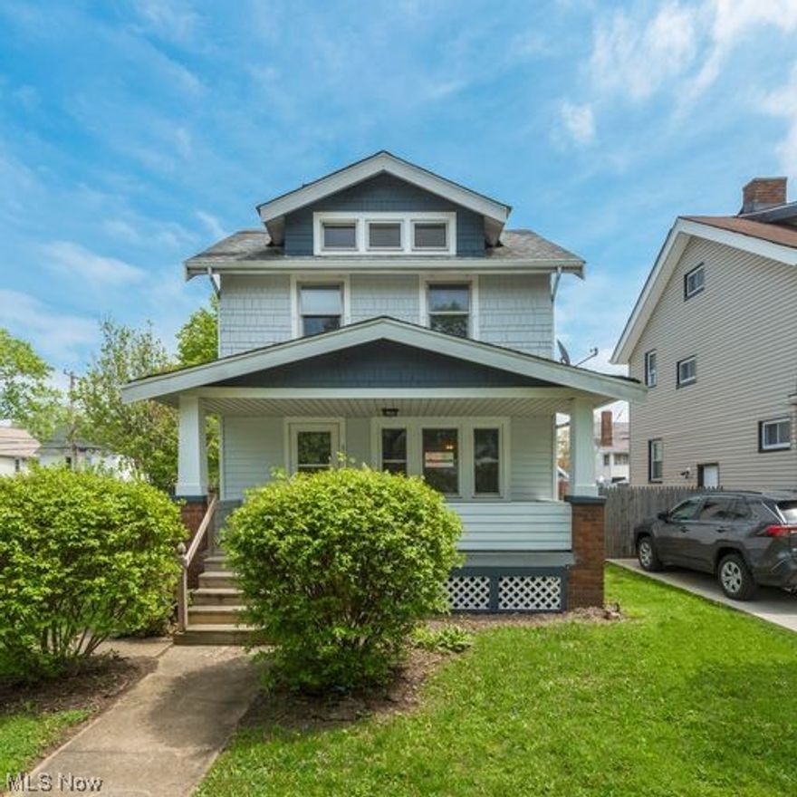 Extensively updated 2 bedroom 1 and a half bath colonial, front and back porch and a private fenced in backyard and a 1 car detached garage.  All new kitchen fully remodeled with butcher block counters, new appliances, premium light fixtures and new sink. The full bathroom completely redone with new vanity, tile and more. The whole house has new vinyl flooring, and new carpet throughout. Set up a showing today!