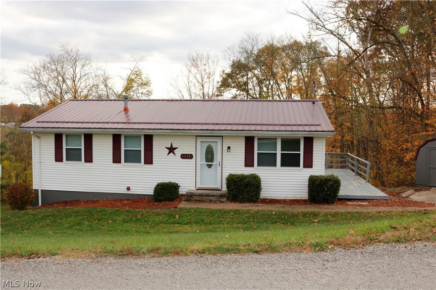 Check out this 3 bedroom beautiful ranch style home that is perfect for families.  This home is move-in ready. The carpet was replaced in 2016, metal roof in 2019,freshly painted shutters, deck, block, and storage shed in 2020.  The unfinished basement can serve as a large recreation room, television area, or a playroom for the kids.  The basement door leads out to a nice lot that is spacious and wooded.  There is additional parking and room to build a small garage. Inside & out...come see what all this home has to offer!