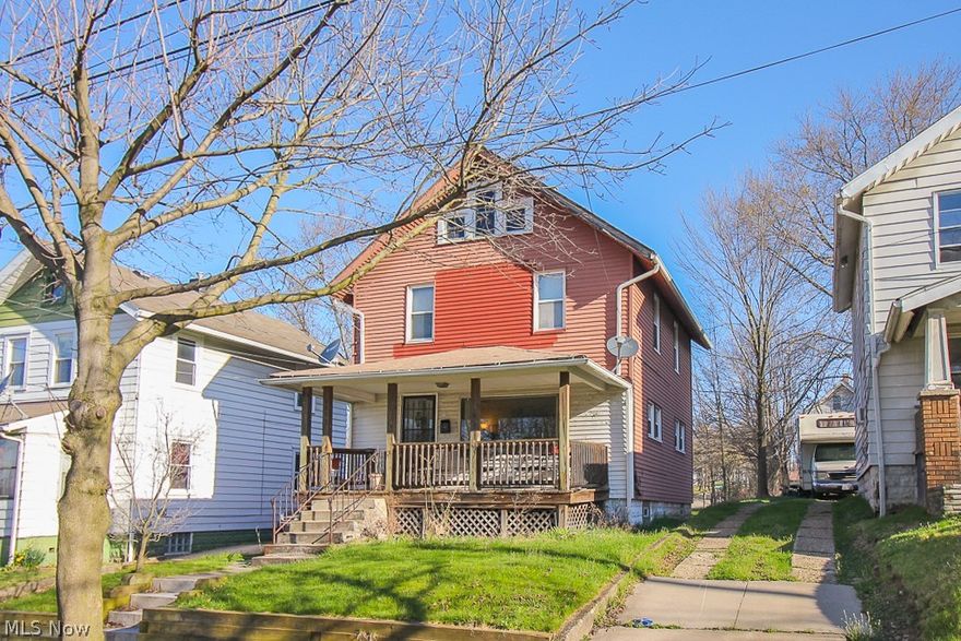 Colonial in Goodyear Heights! This property has three bedrooms (the master bedroom can be converted back into two), one full bath and beautiful woodwork and hardwood floors throughout. Property can be used as an investment or as an owner occupant for a first-time home-buyer. Needs some work, being sold AS-IS.