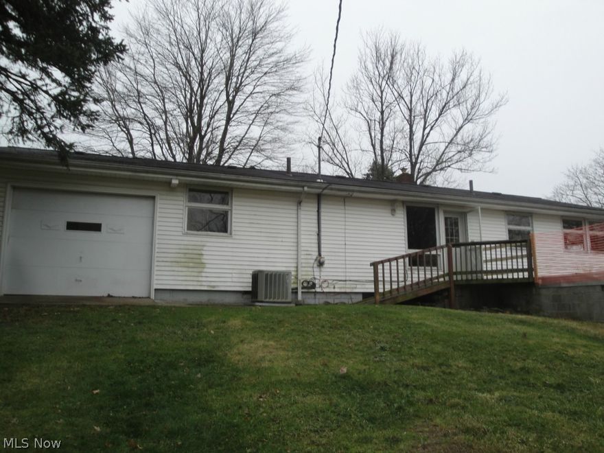 Property being sold as is, no repair, no warranty.  This North Canton Ranch home needs a lot of TLC but potential is endless.  With a one car attached garage, it also has an additional garage that had been added on in the back that boasts room for 2 cars making your total garage capacity three cars.  3 bedrooms, 1 full bath, and a partially finished lower level.  Good yard space.  Again located in the desirable North Canton area, and with a little TLC you could make this home your own.