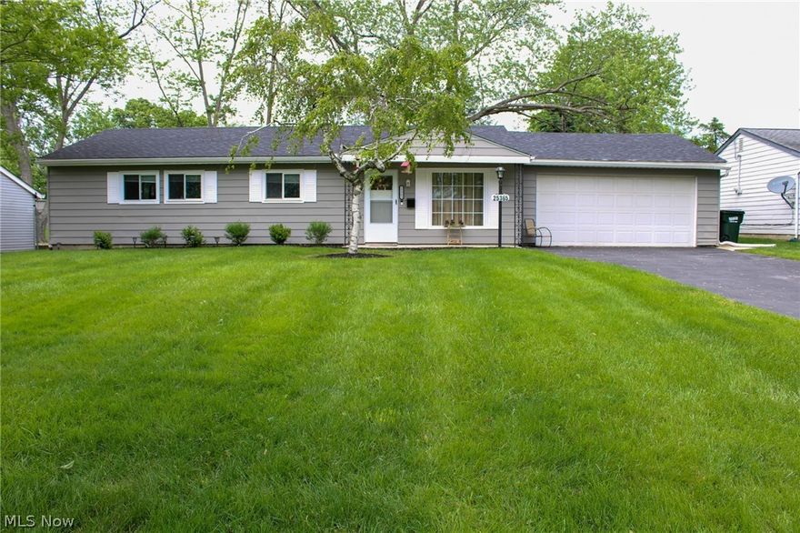 Welcome Home!  Nestled on a quiet street this lovely 3 bedroom 1 1/2 bath home with attached two car garage offers comfort and is move in ready.  Step into the spacious living room that flows into the dining room with natural light streaming from the picture window. There is Luxury Vinyl Tile throughout the home. The modern kitchen features granite countertops and stainless steel appliances.  Large countertop offers plenty of room for meal prep.  Convenient first floor laundry with storage that includes the washer and dryer.  The backyard with a patio has plenty of room for entertaining.  All window treatments stay.   Roof, Hot Water Tank, Furnace and AC Unit all installed in 2022.  Property is violation free.  This is a must see! Schedule your showing today!