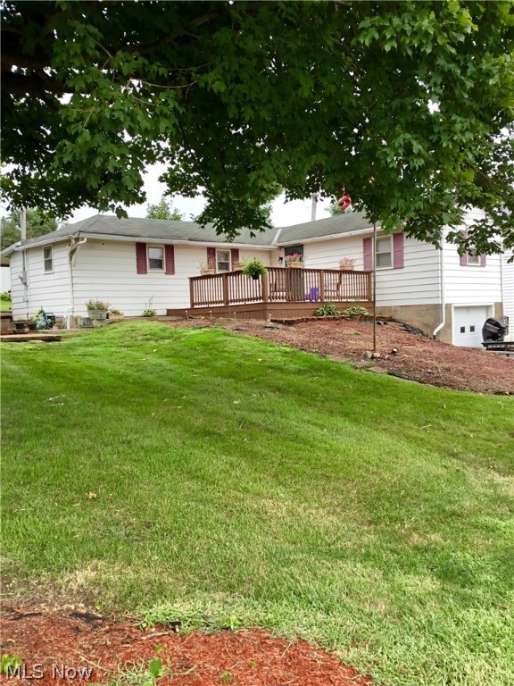 Cute, updated, a must see home with 2 bedrooms & 1 bath with basement, located right in Old Washington. There is a 1 car attached basement garage and two small sheds: 12x15 and 15x17 pole barn. The home is close to I-70 & in East Guernsey schools.