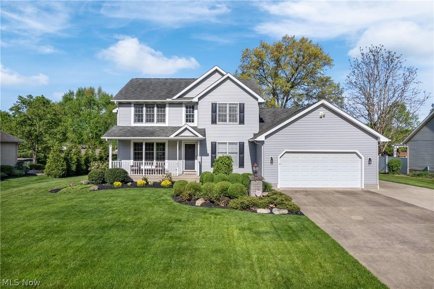 Welcome to 1655 Bramblebush in Perry Township! This immaculate 3 bed 3.5  bath home with over 3,200 square feet of living space is located in the Plymouth Knolls neighborhood. Inside you'll find a large open foyer space with a grand staircase. Off the foyer is a front room great for an office with large built ins. The formal dining room is perfect for entertaining. Next the fully applianced Kitchen features granite counter tops and luxury Vinyl flooring with another eating area. Family room has a gorgeous gas fireplace and cute nook area with bay windows. Laundry room, full bath, and a spacious garage complete the first floor. Upstairs you'll find all 3 bedrooms. The Primary bedroom also has a gas fireplace, & grand cathedral ceilings. The primary bathroom has a double sink vanity with granite counters, a tiled walk in shower, and walk in closet space. 3 more carpeted bedrooms and full bath complete this floor. The finished basement is over 1,100 square feet of another family room area, bonus room, an additional half bath, and storage. Outside you'll find a backyard oasis! This lot is over .8 of an acre of flat green grass! Beautifully landscaped, stone patio, and shed and oversized driveway for plenty of parking! Seller's are even offering a home warranty! A great opportunity awaits! Schedule your showings today!