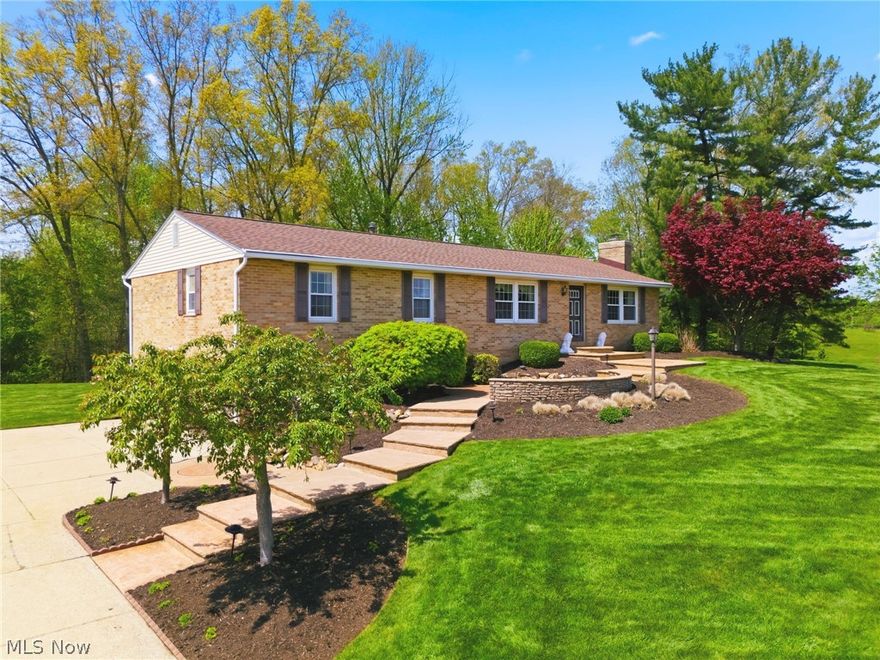 Welcome to this beautifully maintained, one-owner all-brick ranch set on a scenic 1.8-acre lot in desirable Jackson Township. Offering 3 bedrooms and 1.5 baths, this home combines timeless construction with thoughtful updates throughout. The property features a gorgeous yard with a sprinkler system, along with custom concrete patios and walkways—perfect for relaxing or entertaining. Inside, you’ll find a well-cared-for interior with newer windows and updated systems, reflecting pride of ownership. The lower level includes a cozy library space, ideal for a home office, reading retreat, or additional living area. A two-car garage adds convenience and functionality. Major updates include a new roof in 2024, along with updated mechanicals for added peace of mind. This home has been meticulously maintained and is move-in ready. Enjoy the space, quality, and charm of this exceptional property—schedule your private showing today!