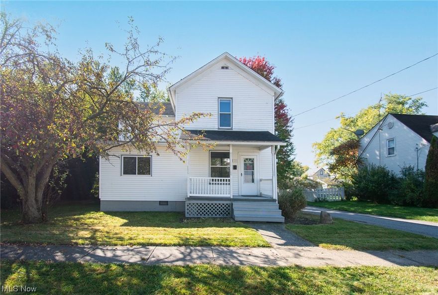 Filled with charm and personality, this adorable farm style home is ready for your family.  There is so much room in the house to really make it your own.  Start at the front door with the welcoming front porch just waiting for your rockers and flowers.  The interior has been tastefully updated and painted in nice neutral colors; It's an open pallet to create your own cozy home.  If entertaining is on your list of plans for this house, there is plenty of space for that.  The 27' living room offers plenty of possibilities here.  The large kitchen features beautiful wood cabinetry, built-in microwave, laminate floors, an exposed brick wall and dine-in space.  The laundry is conveniently located on the first floor behind pocket doors off the first-floor full bath.   The first-floor office is a nice extra space that can be used for multiple different uses, think walk-in pantry, dressing or mud room, or whatever you want for the space.  Laminate flooring throughout the house is ideal for families with pets and/or allergies.  Updates in the last ten years include roof. HVAC and HWT, Windows, Privacy Fence.
