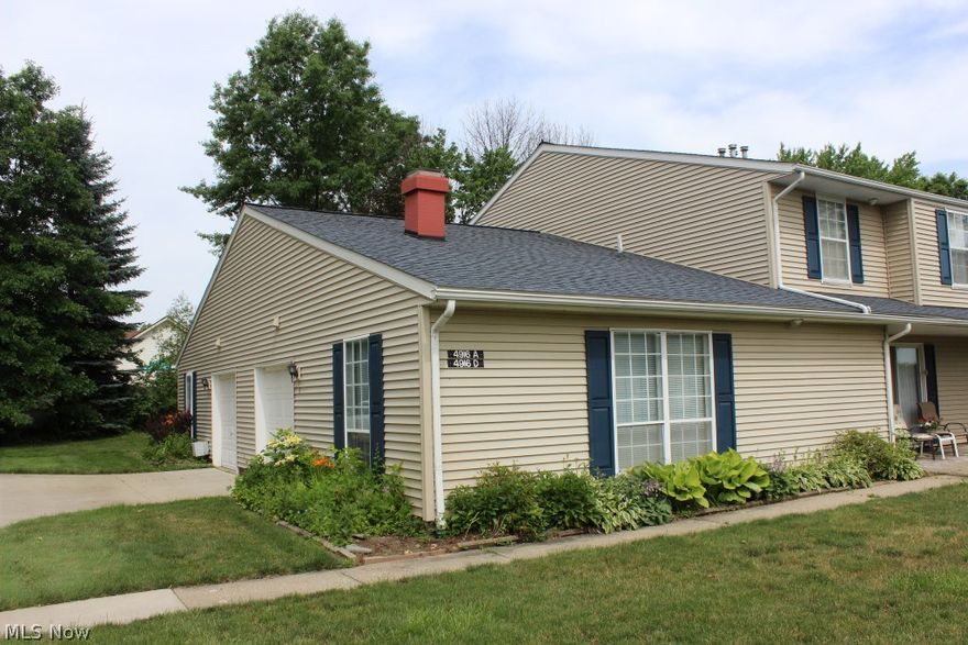 Lovely 3 bedroom, 2 bath condo with 1st floor master or family room, approx. 1344SF & many, many updates* Open floor plan with updated maple kitchen with ceramic floor and newer appliances (range, refrigerator & dishwasher)* 1st floor laundry with storage & newer washer & dryer* Dining area with new fan & open to great room with slider to private patio* 1st floor master with gas log fireplace, updated bath & walk in closet (could be used as a family room)* Upper level with 2 bedrooms (one with walk in closet) & updated bath* Newer hot water heater, blinds & garage door opener* Other updates include windows, furnace, siding, shingles & carpet* Extra deep 1 car attached garage* Security system* Immediate possession* Private wooded backyard* Association includes pool, tennis courts, club house & playground* Beautifully maintained neutral décor* Absolute move in!