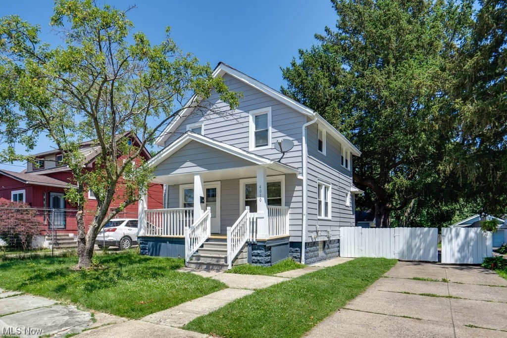 Don’t miss out on this spectacular 3 bedroom home in the great city of Old Brooklyn! Close to restaurants, shops, bars, and just minutes from downtown Cleveland. This home features an amazing 2-car garage, nice front porch, new floors, new HVAC, new kitchen, and newer windows and roof! On the first floor you’ll find a brand new eat-in kitchen with new cabinets, counters, fixtures, backsplash, and appliances. You’ll also find a spacious family room with brand new floors all throughout along with the upstairs. On the second level, there are 3 bedrooms along with a updated full bath with new vanity, light fixture, and floors. And, on the lower level you find a large room big enough for all your storage along with utility room with a brand new HVAC, new electrical panel box, and washer/dryer hook ups. The back yard is truly a rare and amazing aspect of this home. You have a cozy deck along with a large 2-car detached garage and a huge back yard! Make your showing today.