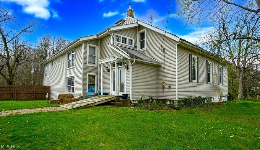 **FALL IN LOVE --> W/This Rustic Historical Property That Provides A Mix Of Character, Charm, Rich History & An Abundance Of Space W/Over 3,000 SQ. FT. Which Includes 4 Bdrms & 3 FULL Bathrms! *Attached Oversized 2.5 Car, 728 Sq. Ft. HEATED & Insulated Garage! *Full 1,200 Sq. Ft. Basement *Enjoy Summers Here On An ACRE OF LAND W/Your Own INGROUND SWIMMING POOL! Large Concrete Pad + Brick Patio For Tons Of Outdoor Furniture & Entertaining! Pergola & Some Wood Fencing. The Property Backs Up To Woods W/No Neighbor View Behind *Dual Driveways *Walk In To A Foyer W/Brick Paver Flooring & Barn Side Wood Columns *Straight Ahead Is The Main Living Rm That Is A "WOW" In It's Own Right! BEAMED 23' CEILING!! *Treasure Making Memories W/The Ambience HUGE Floor To Ceiling BRICK Cooking FIREPLACE!! Prepare Meals Over Open Hot Coals. When All Of Life Is Fast It Is Nice To Unwind W/A Warm Flickering Fire *Eat In Kitchen W/Center Island W/Adorable VAULTED Ceiling Eating  & BENCH Seating *Dedicated Pantry Rm For All Of Your Food Storage Needs *Full Bathrm 1st Floor + Another Attached Storage Rm Leads To A SAUNA ROOM!! Full Relaxation *1st Floor Bdrm Off Of The Garage Currently Used As A Sitting Rm *Stairways To A LOFT Holds 2 Bdrms, 1 With Skylights/Vaulted Ceiling + ENSUITE Full Bathrm! *Natural Wood Floors Throughout *Side Entryway W/Brick Surround, Skylights (2) & Pendant Lighting Leads Up To A Gracious Size SUNROOM/FAMILY RM W/Luxury Plank Flooring, WALLS OF WINDOWS + Wood Planked Ceiling! This Is A Huge Additional Entertaining Rm *Off Of This Rm Is The Master Bdrm W/Vaulted Ceiling, Fan & Double Closets + An Ensuite FULL Master Bathrm *Stained Glass Throughout The Home *Previously Chestnut Grove Church, Later A Murder Mystery Dinner Theater *This Property Will Need Work W/Endless Possibilities For Use! *ARV & AVM Much Higher *This Is A Home You Will Never Forget & Won't Be Able To Let Go Of! *Newer FURNACE, Sump Pump *SELLING AS-IS, Cash *MAKE AN OFFER!!