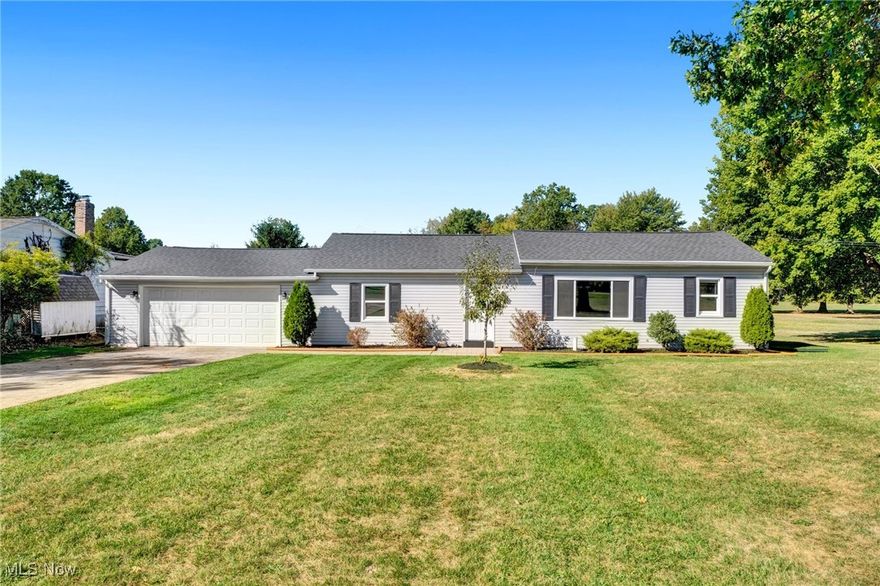 Move right into this beautifully updated 3-bedroom, 2-bath Ranch Homestead ideally situated on nearly 4 acres in Wadsworth School District. This spacious home offers two separate living areas, a large welcoming foyer, and an attached 2-car garage. The stunning kitchen features updated cabinetry, undermount sink, stainless steel appliances, and under-cabinet lighting. Both full bathrooms have been completely remodeled with high-end vanities and stylish finishes—the spacious primary suite includes custom tile work. Major updates include: Septic system (2019), HVAC (2019), Roof (2021), Well pump (2019), and a brand new hot water tank (2025). Enjoy a peaceful country setting with plenty of yard space—including a chicken coup and room for a garden!  This move in ready home is just minutes from shopping, dining, and local amenities. Don't miss your opportunity to own this well maintained home, schedule your private showing today!