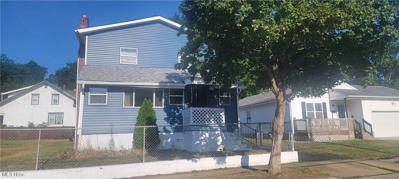 This home explodes with character and potential. A little updating can transform this home into a gem. The home offers an enclosed front porch with a full bath which make a total of 2 full baths and 1 half bath in the basement. The yard is fenced in to include an additional parcel on the side.