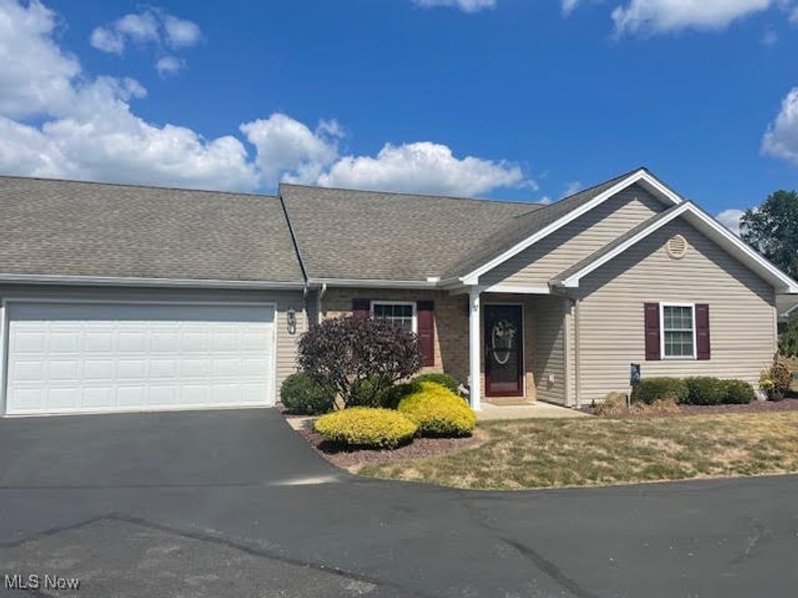 Great 2 BR, 2 Bth Ranch Condo.  Some newer amenities include:  Gordon Bros. Water Softener & Osmosis System '21; Painted in '21; Front screen door '21; HWT in March '22; Outside faucet replaced '22;  Kitchen utility sink and both bathrooms '24.  Heat pump is inspected and serviced every year.  Extra (bump out) storage in garage. Truly a beautiful and well kept Condo.