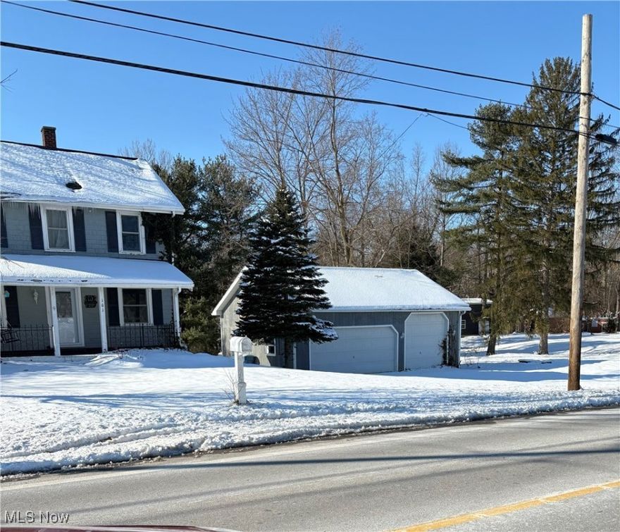 Lg. 4 Bedroom 2 Full Bath Colonia in a highly desirable area with a 3 car Deth. Garage with openers and even a lg. patio in back of garage to enjoy the hills and valleys of this pearceful property in the summertime on this .46 acre property.
All rooms are Hugh and even has a walkup attic for storage and glass block windows in basement.  Floors are a nice mix of hardwood, ceramic tile and carpet.
When the seasons change enjoy the Front Porch as you watch the children play on this large lot.  They will even find a few slopes in the backyard for them to play on.  Put your artisti ability in the Full Basement and design a game room or play room with the otherhalf being laundry room s the laundry shute comes down from bathroom to under basement stairs.

NEW ROOF WAS PUT OON IN 2025 PLUS 6 OR 7 TREES REMOVED IN 2025 SO NEW OWNER WILL NOT HAVE TO DO THIS.