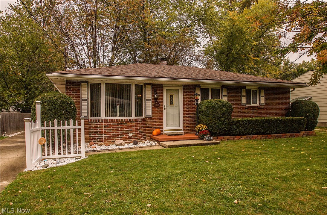 Welcome home to this beautiful brick ranch in the heart of Munroe Falls. This lovely 3 bedroom ranch boasts plenty of space to entertain including a 17x13 enclosed family room addition with built ins, a bright spacious living room, and eat in kitchen. Back deck is wonderful and quiet space for relaxation in the evening or grilling out with friends . Home has plumbing and electrical hookups for first floor laundry, and has a very spacious partially finished waterproofed basement with loads of storage and recreation area (547 SF in basement is included in square footage above) Great value, great condition, great location. Almost 1300 on main floor and over 500 usable space in the lower level with possible half bath. Call for your showing today!