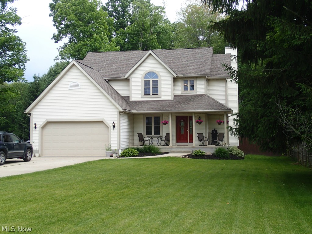 Fabulous Colonial sitting on .75 acre. 3 bedrooms, 3 full bathrooms, Office, 2nd floor Laundry room with washer & dryer. Gorgeous gourmet kitchen with newer stainless appliances- 6 foot islandand spacious pantry. Hardwood flooring in kitchen/eat-in kitchen/foyer/formal dining room. Living rm with fireplace. Master suite with master bath including jaccuzzi tub, tile flooring and 2 walk-in closets. Red oak trim and six panel oak doors throughout. 2 car garage with hot & cold water. Basement ready to be finished (already started at drywall stage). Radon system installed in 2014. Fully fenced back yard. (formal dining room currently used as play room, full of toys). See for yourself!