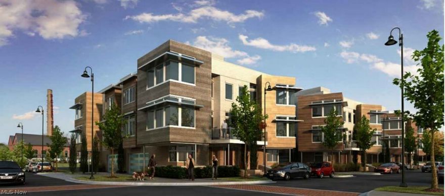 Welcome home to this gorgeous townhome in Battery Park's newest phase, The Parkviews! Battery Park is situated in Gordon Square, recently rated the fastest selling neighborhood in Greater Cleveland! Conveniently located minutes from downtown Cleveland & quick access to Edgewater Beach, this community offers it all! The 1st floor bonus room offers the perfect spot for a home office or gym. The main floor is designed w/ entertaining in mind! Boasting bamboo hardwood throughout, stainless steel appliances, granite counters, & more, you will be the envy of your family & friends! The owner's suite features a tile walk-in shower, dual vanities, & a spacious walk in closet. The guest suite is appointed w/ ample closet space & a bath located conveniently off the hall. The best part of this home awaits on your 4th floor rooftop terrace, over 500 s.f. of outdoor space w/ soaring lake views! Pictures represent home to be built.