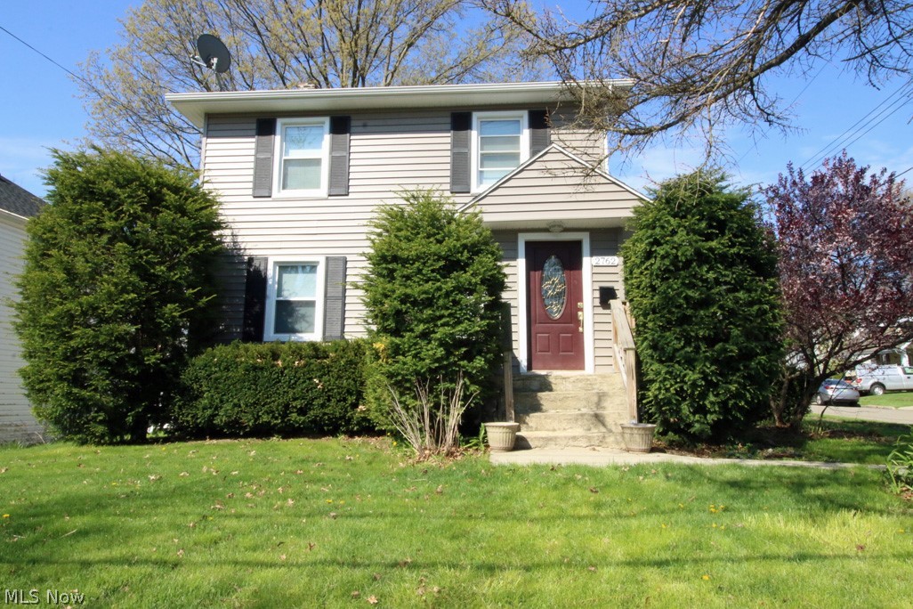 Well maintained colonial in the heart of Cuyahoga Falls. Minutes to the Natatorium fitness facility. Close to many downtown amenities offering lots of fun so close to home! A newer front door leads to a quaint foyer with hardwood flooring. On the first floor you will find the living room, dining room with wood laminate flooring and the kitchen that boasts white cabinetry, ceramic flooring, laminate countertops, stainless steel dishwasher, range, refrigerator, built-in microwave and composite sink. The second floor has 3 bedrooms and an updated bathroom. Off the living room is a fantastic 3 season sun porch. The vinyl siding was put on in 2018. Updated light fixtures. Vinyl replacement windows were installed in 2009. The roof was replaced in 2009. The electric to the garage was replaced in 2019. The backyard has a lovely white vinyl fence around the area between the home and the garage, complete with a gate. Off the kitchen is a deck that will include the grill and leads to a paver pati
