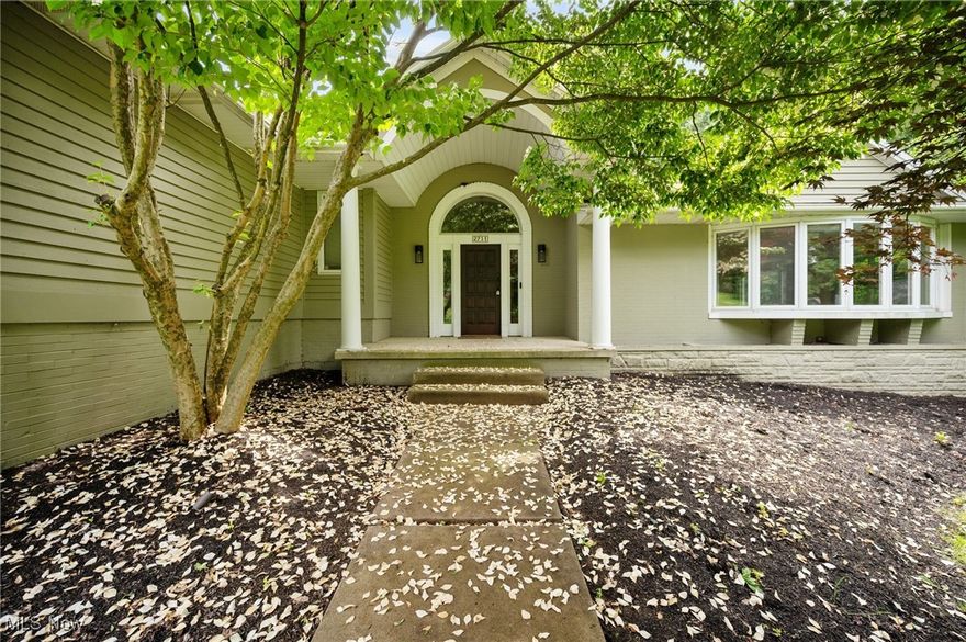 AGENTS BRING YOUR BUYERS!!!! Seller will consider land contract and or owner financing with terms. Come visit this rare beauty in the Hills and Dales development. This is a true contemporary modern gem sitting on over an acre of land with beautiful privacy and views. Step into the massive foyer that has endless opportunities to make it your own.  Living room and family rom have tons of natural sunlight from the large windows and skylights. Each has cathedral ceiling with gas fireplaces. Kitchen which includes all appliances and tv  has great  entertaining space with breakfast bar that leads to the family room. Angled walls in the master bedroom and bath give it a whole new look. His and her closets, vanities, soaker tub and walk in shower.  An additional bedroom could be considered a second master with dual sinks as well.  All bedrooms are large with loads of closet space. Then you have the four seasons room leading to a private patio area to sit out on those warm summer evenings. Lower level rec room is not finished but  has so many possibilities to make it your own with a wood burning fireplace.  Next is the oversized 4 bay garage for your cars, boats , toys or whatever you wish .  This home also comes with a generac whole house  system for back up.  Basketball court on the back driveway for all to enjoy. One new furnace, AC, and recessed lighting.  This home is classified as a ranch but with the additional remodeling and additions over the years it is more like a split level with a few steps to the bedrooms.