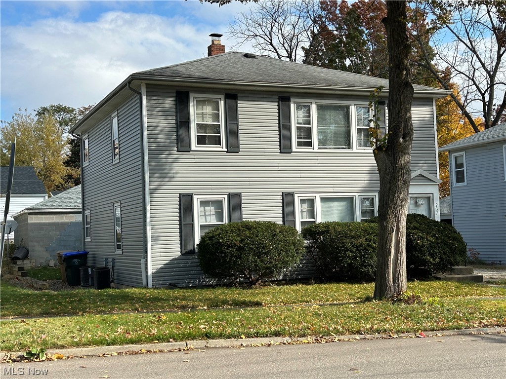 Location! Location! Location! Conveniently just off Second Ave near Beautiful downtown Cuyahoga Falls, bus line and Route 8. This up and down two unit offers total square footage of 1680 with each having 2 bedrooms, 1 full bath with open full basement, each 1 car detached garage. Each unit has a refrigerator, stove and central air units. Vinyl sided, gas heat, city sewer and water. Laundry hookups available in open basement, each side offers a 220 for dryer and a 110 for washer. Separate meters for electric, gas, and water. One layer roof on home 10-year, garage 3-year. Vinyl siding, hardwood under carpet in living room and bedrooms. Level lot approx. 50 x 80 History over the years of long-term tenants. A no pet history is a plus, and month-to-month tenants with security deposits to transfer. City of Cuyahoga Falls Approved their storm water inspections. POF before showings with no restrictions please, minimum 24-hour showing notices. No trespassing - please respect good tenants and owners. Listing agent will be present at all showings.
UNITS WILL BE VACANT SOON