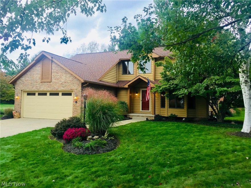 Great Location! This home is located in the quiet Surrey Hill subdivision and just minutes from shopping and I-77. This adorable 3 bedroom, 2.5 bath home is tucked away at the end of a cul de sac. It has a good sized lot with an amazing new concrete patio. This home also offers a 1st-floor master bedroom and laundry! You will fall in love with its unique 2 story stone fireplace and vaulted ceilings. This home has lots of nice updates as well. The kitchen has been updated with custom painted cabinets, a solid Walnut butcher block countertop, and a deep stainless steel sink with a new spray nozzle. The first floor half bath has a solid granite countertop. Newer ceiling fans and lighting throughout the house.  The basement is finished with a good sized recreation room and office area, with a custom pallet wall.  The downstairs office could also be a 4th bedroom.  The garage is also customized with a pallet accent wall that gives it a rustic charm. Don’t let this one pass you by. Call or t