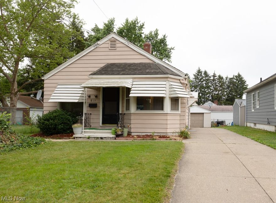 Welcome to 815 Marie Ave, Akron~ Cute 2 bedroom 1 bath ranch with detached garage.  Kitchen has tile flooring, '23 dishwasher, fridge and electric stove. Basement has been waterproofed and has block windows.  Roof approximately 10 yrs old.  Rents for $850 to $900 per month. Check out 815 Marie Ave, Akron today!