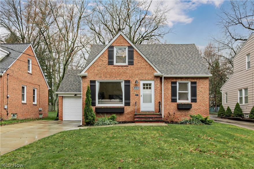 This beautiful  Brick Cape Cod has been  updated throughout and is move in ready! The First Floor has a  large Eat In Kitchen with Quartz Countertops, Stainless Appliances and under cabinet lighting. There is a spacious  Great Room for all your  relaxation and entertaining needs.  Two Bedrooms and an updated Full Bath  on the first Floor. The Three Season Sunroom is a great place to sit and enjoy all natural sunlight while you  have your morning coffee overlooking the large and peaceful backyard.   The Second Floor is your Private Master Suite with an abundance of closet space and an Ensuite Full Bath. You will fall in love with the updated color scheme and the additional living space in the partially finished basement level. Close to freeway, shopping, parks, and restaurants.  Attached One Car Garage. All appliances stay! Schedule your showing before it's gone!