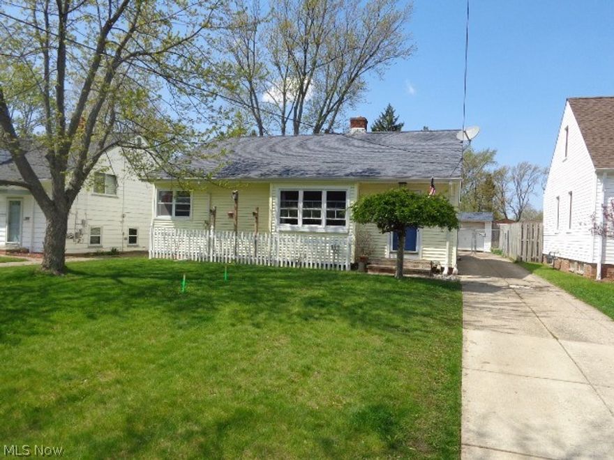 Nice Ranch On 200 Foot deep Lot!! Furnace and H2O tank Installed in 2017!! Stove and Dishwasher Stay---Other Appliances Negotiable!! Enclosed Patio!! Basement is Half Basement and Half Crawl Space!! Eat In Kitchen !! Great Street!!  Home Sale Is Subject To Seller Buying Another Home(has a few picked out)!! Priced to Sell--Same Owner For 21 years!! Wont Last!! Few Hours Notice to Show Is Appreciated!!