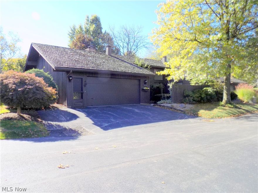 Wonderful floor plan in this 2 bedroom ranch condo, very private back yard area.  Master bedroom has 2 walk in closets.  Bedroom #2 has bath just outside it's door.  Great room is a step down with fireplace. Dining room is off foyer.  Kitchen/Family room have a wet bar and a see through fireplace to the Great room.  Lovely Sun room is off the family room.  Loft is very large with build in book cases and 2 storage closets.  Condo needs updating and is being sold "as is".  This has great potential!  Walden Amenities require membership