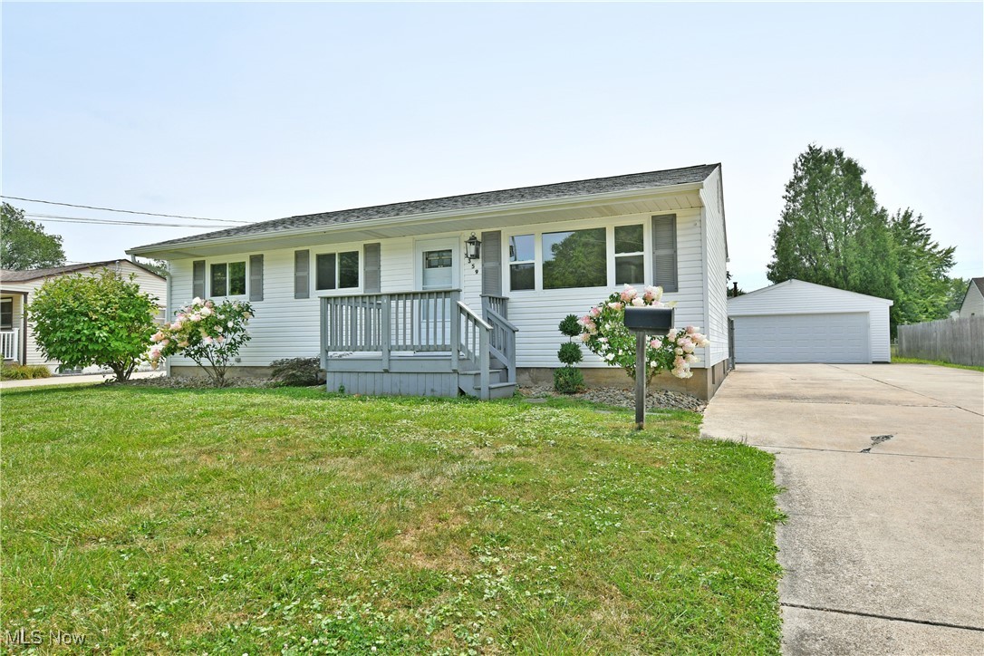 COMPLETELY UPDATED! This ranch home in Austintown has been totally renovated from top to bottom. The 3 bedrooms all have brand new carpet, and light fixtures. The main floor bath was renewed with all new fixtures, flooring, etc. There are new interior and exterior doors as well as new trim throughout. The kitchen has been fully refreshed, and is equipped with appliances that have not even been used yet. The basement has a large finished area, a full bath, laundry area and space for storage. There is absolutely nothing to do but move-in to this amazing home! Outside you will be pleased by the oversized 2-car garage, fenced in yard and back deck. Vinyl replacement windows, Roof 2024, Furnace/AC 2017, Updated Electrical and whole house generator. Call today for your private showing!
