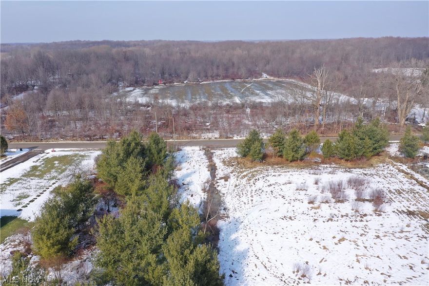 48 ± acre property offering a mix of open ground and wooded cover, located adjacent to the Northeast Ohio Regional Airport. The majority of the acreage consists of open areas that could support row crop production, small scale farming, hobby farming, or homestead style use. A smaller wooded section provides natural cover for wildlife and potential recreational use including hunting or outdoor enjoyment. The property’s proximity to the regional airport may provide long term investment considerations. Buyers should verify zoning, permitted uses, airport influence regulations, utilities, and access during due diligence. Acreage is approximate and subject to survey.