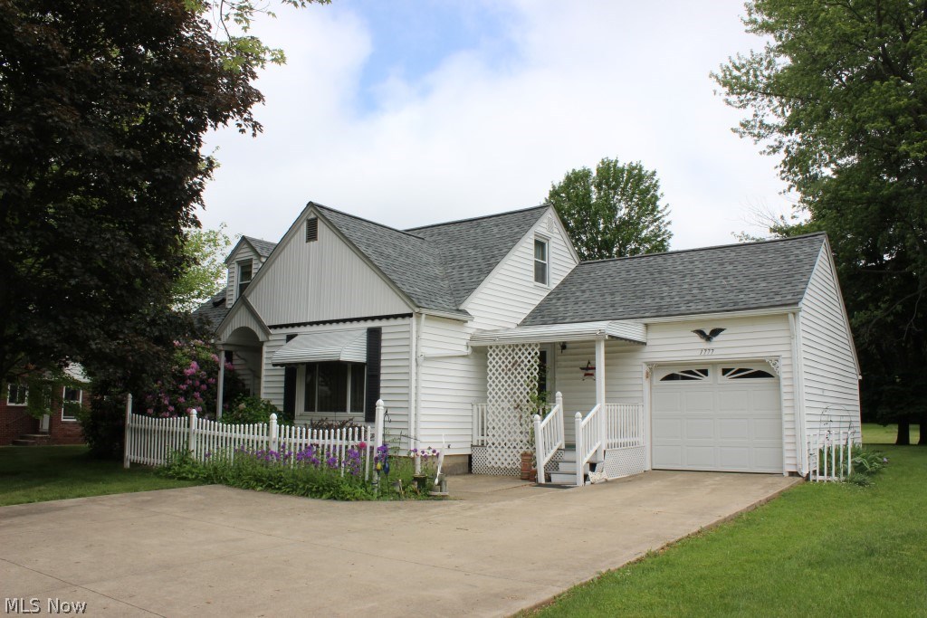 Wonderful & spacious 4 bedroom/2 bath cape cod on 1.92 acres with 1780SF & centrally located in City of Green* 1st floor family room with gas log fireplace and slider to covered deck* 2 bedrooms, 2 baths & laundry (including washer and dryer) on 1st floor* 2nd level having 2 bedrooms with walk in closet & access to walk-in attic storage* Wood floors (living room and 4 bedrooms)* Spacious eat-in kitchen with range, refrigerator & counter microwave* Attached garage* Full unfinished basement with shower, cabinets & additional access to garage* Updates, includes but not limited to, 30 yr shingles, chimney & water pump (2018), windows & siding (approx. 2002)* level lot...104x823* Approx 10x12 storage bldg* Immediate possession available upon close*. Great value!!