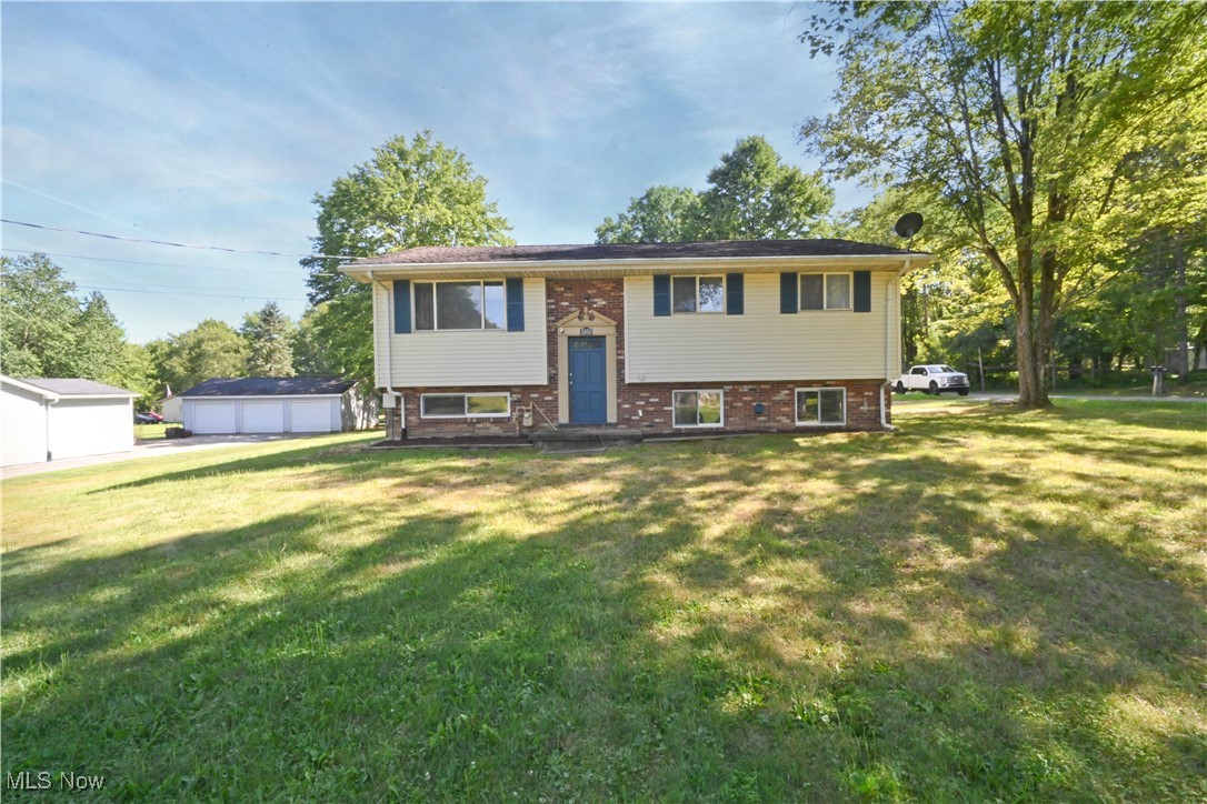 Looking to move to Hubbard? Want to find a neutral and modern updated bilevel? This one is situated on a corner lot, and on almost half an acre of property. Tons of natural light pour through the windows in this home opening up the floorplan! Need Bedrooms? How about FIVE! Full baths? How about 3, and they are all remodeled! There is so much closet and storage space here! All updated within the last 4 years, there is modern siding, gutters, downspouts, and septic system. (Seller ordered the Point of Sale inspection with Trumbull County and is awaiting the scheduling. The previous owner also added new drainage done around the foundation of this home before this owner bought. The oversized 2 car garage had a new concrete floor in 2022 as well as. an updated garage door, electric panel, updated drains and plumbing. Have you always wanted a master suite with your own walk in closet and a full private bath with walk in shower? We are waiting for you to schedule this appointment, because we have it here! Appliances are newer as well in the newer remodeled kitchen with a double oven and granite countertops! The upper level of the home consists of Living room, dining, kitchen and sunny breakfast room along with three beds and two full baths. The lower level offers an enormous family room, 2 more bedrooms and a full bath plus laundry and utility area and a walk out to the backyard. 2 sump pumps in the lower level of the home. Water softener. AC and Furnace are 4 years old. Walk out lower level. Great Deck right off of the Kitchen. Some of the windows have been replaced. If you want a little bit of country without a great big yard to cut come on and check out this great find! CALL TODAY!