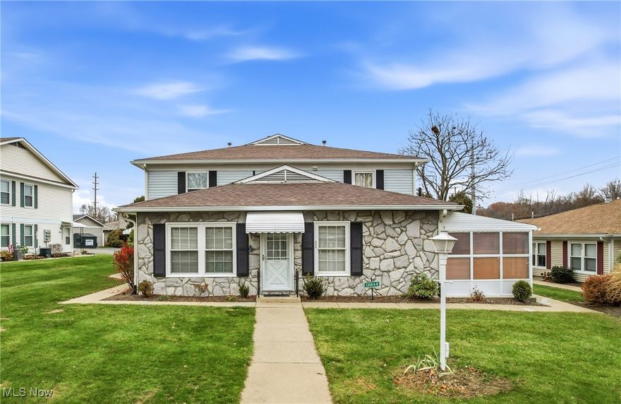 Easy Living in This Charming & Affordable First-Floor Salem Condo!  Enjoy comfort and convenience in this delightful 2-bedroom, 1-bath condo featuring a practical tub/shower combination and a welcoming, easy-flow floor plan. The kitchen comes equipped with appliances, and the open living and dining area provides a bright, inviting space to relax or entertain.  Step out onto the 14 x 10 screened porch—perfect for enjoying fresh air without the bugs. A stack washer & dryer adds everyday convenience, and the 1-car garage with additional storage offers plenty of room for extras.  Take advantage of great community amenities, including a clubhouse and pool, making this a wonderful place to call home. Affordable, comfortable, and move-in ready—don’t miss this one!