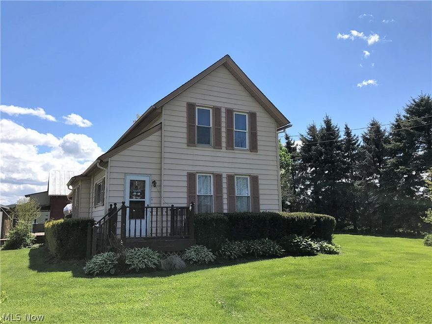 Nicely updated three bedroom home originally built in 1850! Roof replaced 5 years ago. Large soaking tub room on first floor. High efficiency furnace ( 2015) and hot water tank( 8 months old) Updated electric. Newer carpet in family room. Newer laminate floors in Dining room and 1st floor bedroom. Large closet in upstairs hallway adds to the storage. Two bedrooms upstairs. Detached one car garage. Large deck for grilling/relaxing. 30 x 42 ft barn for use as workshop, storage or work vehicle storage.
USDA approved mortgage available. Call for more information.