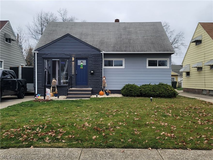 Super cute, 4-bedroom Bungalow/Cape Cod. Completely remodeled inside and freshly painted outside. Kitchen was just gutted and now has new cabinets, sink, faucet, subway tile backsplash, new plank floor and top all that off, 1 year old appliances stay. Formal dining room with amazing custom tray ceiling with LED lights. Seller has installed a similar ceiling in the living room with LED lights. 2 bedrooms down and 2 upstairs. 1x of the 2nd floor bedrooms have built in drawers. 1 full and 1 half bath in the basement. Both baths have been updated recently. Bedrooms and hallway have new carpet. Living and dining room have natural wood floors with the most beautiful stain. Call now to schedule your private tour.