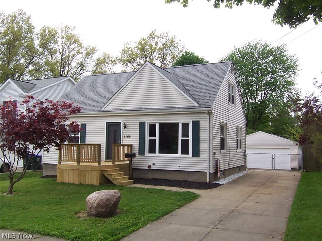 Comfortable stylish updated Cape Code. Beautiful hardwood floors featuring freshly painted interior for your comfort. Updated kitchen, new stainless steel appliances and affluent ceramic floor. Enjoy the newer lighting package along with the over sized second floor master bedroom. Full size bath featuring newer ceramic tub surround, newer vanity and much more. Enjoy the lower level warehouse style recreation room, oversize laundry and plenty of storage space. Full size two car garage, rear fenced in yard with endless possibilities. Relax on the newer front deck or back patio. Updated roof, siding, windows, HVAC and much more. Conveniently located to all schools, parks, shopping and Rt. 8. Call 2706 Tifft home today.