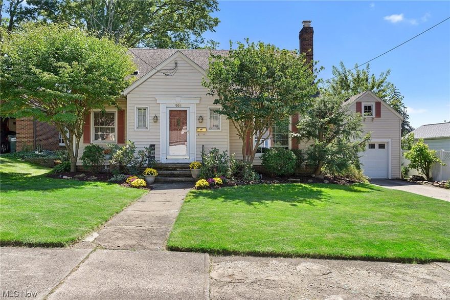 Welcome to 508 East Ford Ave., conveniently located within walking distance of Tuscora Park, shopping, dining and Barberton Hospital.  From the front door foyer, you will enter the spacious living room with a lovely gas fireplace and luxury vinyl flooring that extends into the equally spacious dining area.  You will find the same flooring in the updated kitchen with white shaker cabinets and butcher block countertops.  Walk out of the dining room to the large wood deck overlooking a beautiful, private fenced-in backyard complete with your own sandy beach area (can also be used to practice your sand wedge skills for you golfers out there!)  The primary 2nd floor bedroom suite boasts multiple closets, an electric fireplace, mini-fridge, dressing mirror and a full bath with walk-in shower.  There are 2 bedrooms and a main bath with tub/shower combination on the main floor as well.  This fantastic home is ready for it's new owner to enjoy for years to come!  Schedule your showing today so