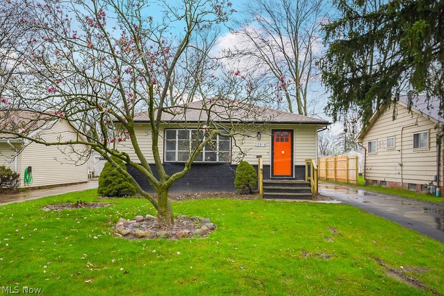 Welcome Home to this Stunning, Fully remodeled Ranch style home located on a quiet street in the city of Warrensville Heights! This home offers so many modern upgrades, Step through the orange front door and into the heart of the home where an open concept living space awaits. The spacious living room offers a fabulous feature wall with fireplace, flooded with natural light from the new front window, enhanced by brand new vinyl plank flooring that flows seamlessly into the adjoining dining and kitchen areas.

The fully remodeled kitchen is a chefs delight, which offers brand new cabinetry, new quartz countertops and brand new stainless steel appliances, including a gas range, refrigerator, and built in microwave. The oversized island provides additional seating and prep space, making it the focal point of the room.

There are 3 spacious bedrooms with brand new windows, new carpeting & ceiling fans along with a Stunning Fully remodeled Master Bathroom all on the first floor of this Beautiful Home.

The finished basement can be used as a family room, home theater or game room, with an added bar area & fully remodeled bathroom with walk in shower. There is a separate laundry room with ample storage space. Brand new Central heating and cooling with updated plumbing and electrical systems, a two car detached garage along with a brand new asphalt driveway that will allow for plenty of space for parking and additional storage. 

Hurry!! Don't miss this opportunity to make this dream home yours today. This one Wont Last Long!!